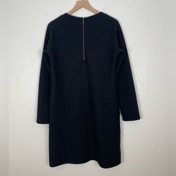 prAna Black Macee Long Sleeve Jaquard Knit Dress Size Large - Picture 3 of 4